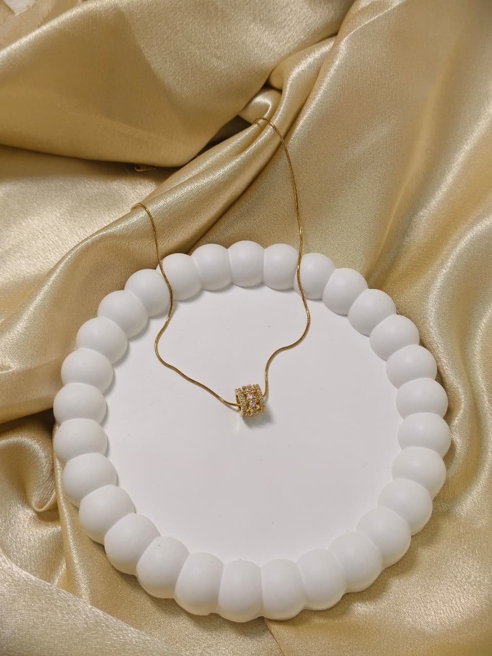 Crystal Barrel Necklace